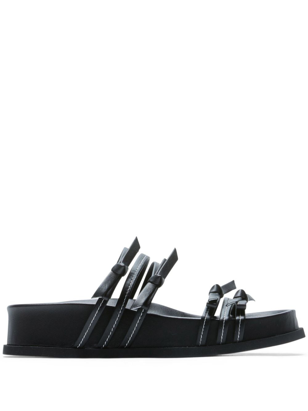 Nº21 tie-strap leather sandals - Black von Nº21