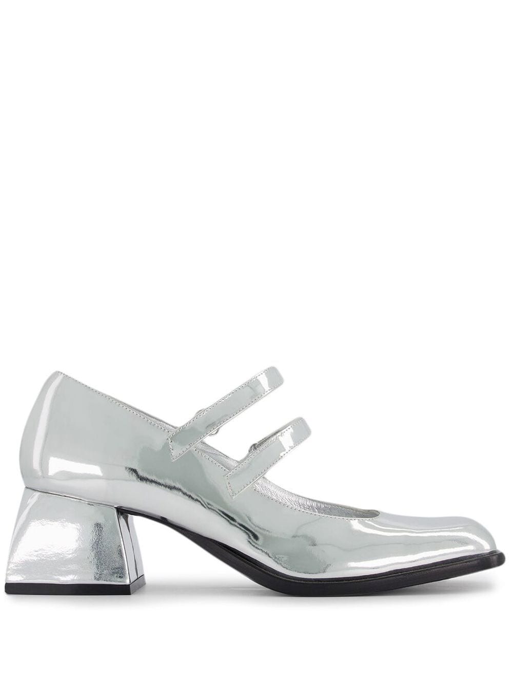 Nodaleto Bacara 55mm metallic mary-jane shoes - Silver von Nodaleto