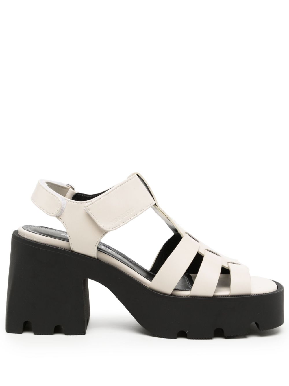 Nodaleto Bulla Emma 85mm leather sandals - White von Nodaleto