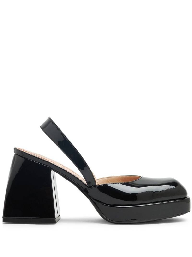 Nodaleto Bulla Jones 90mm leather platform pumps - Black von Nodaleto