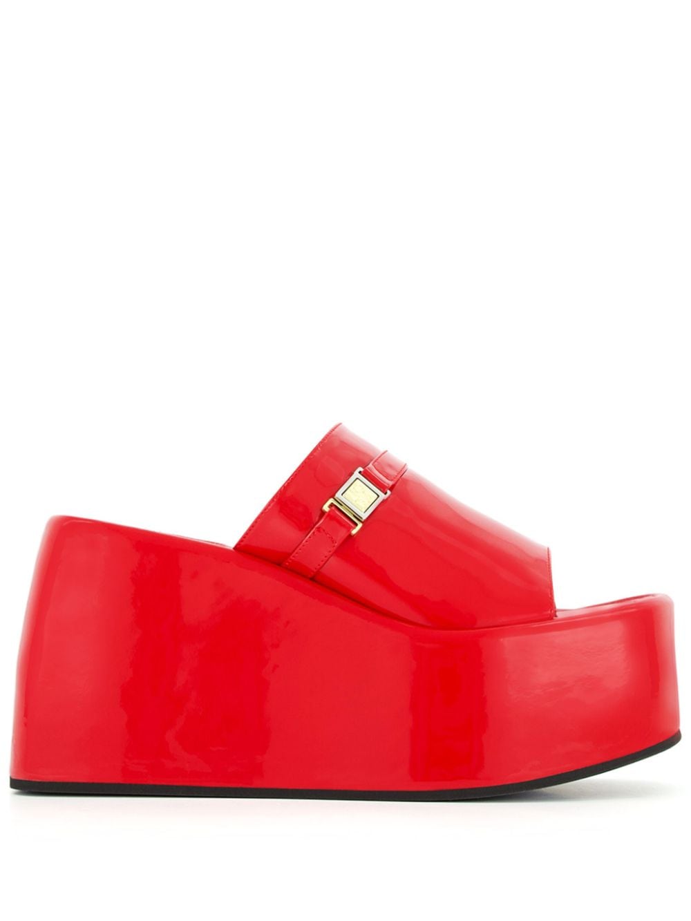 Nodaleto Bulla Yelena 105mm wedge sandals - Red von Nodaleto