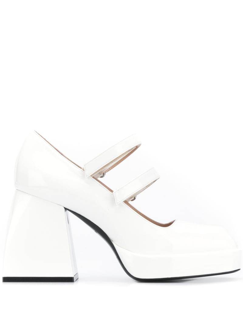 Nodaleto Bulla block heel pumps - White von Nodaleto