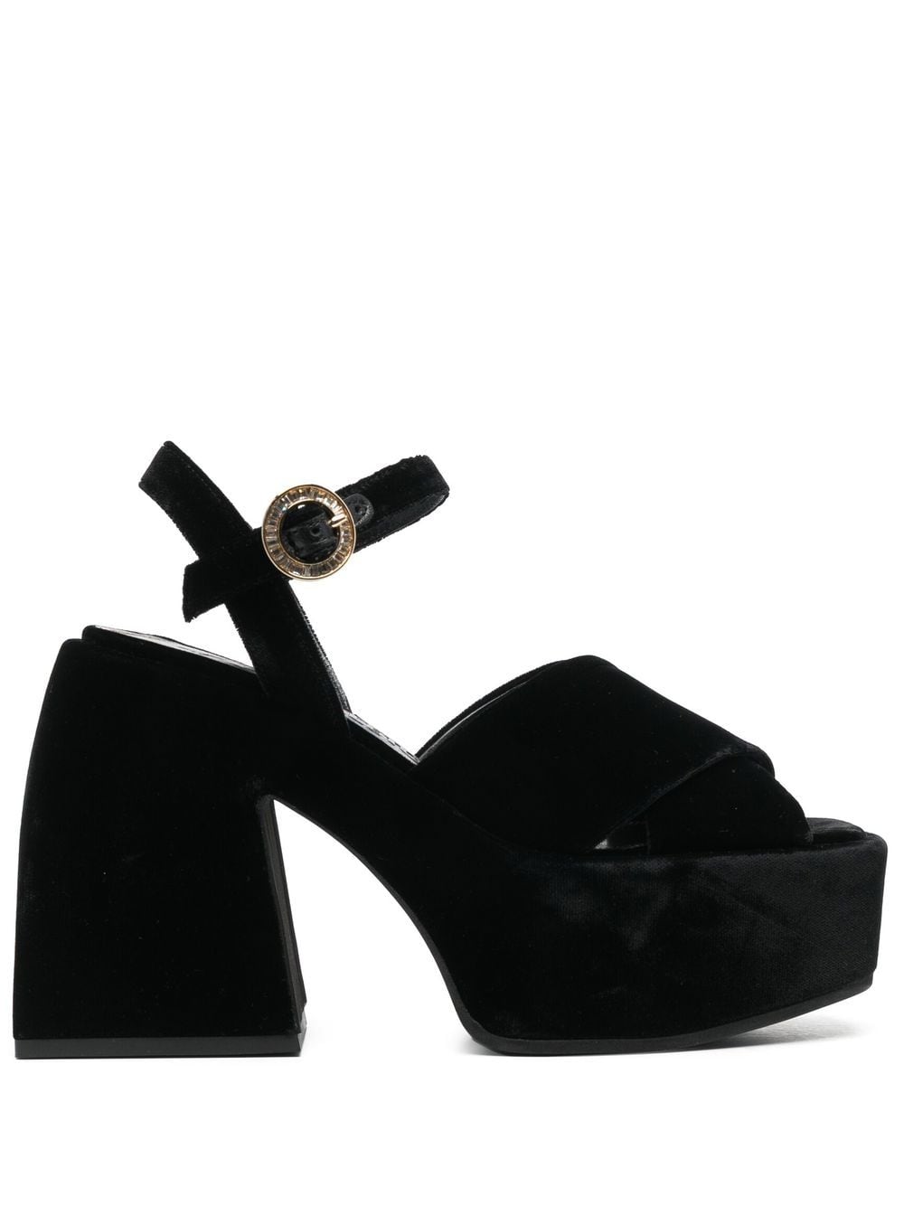 Nodaleto Bulla velvet 120mm sandals - Black von Nodaleto