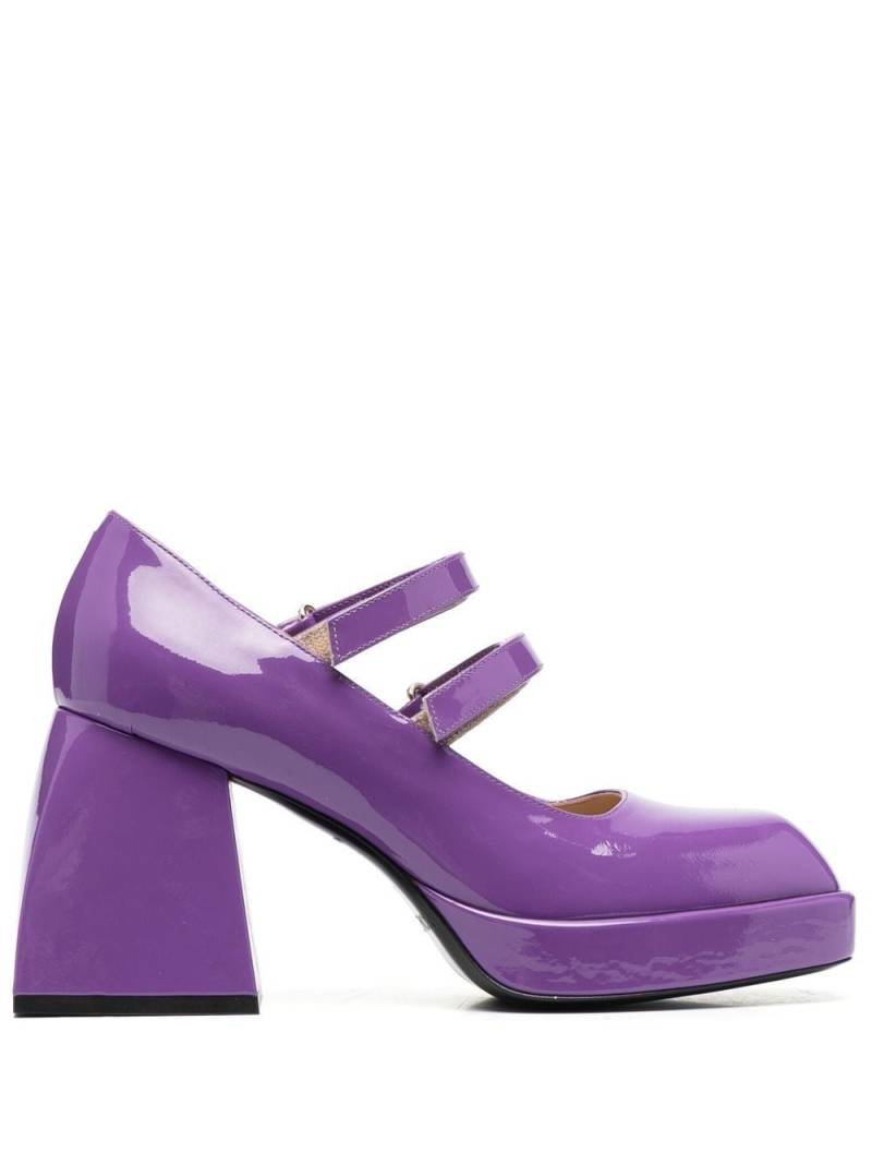 Nodaleto square-toe leather sandals - Purple von Nodaleto
