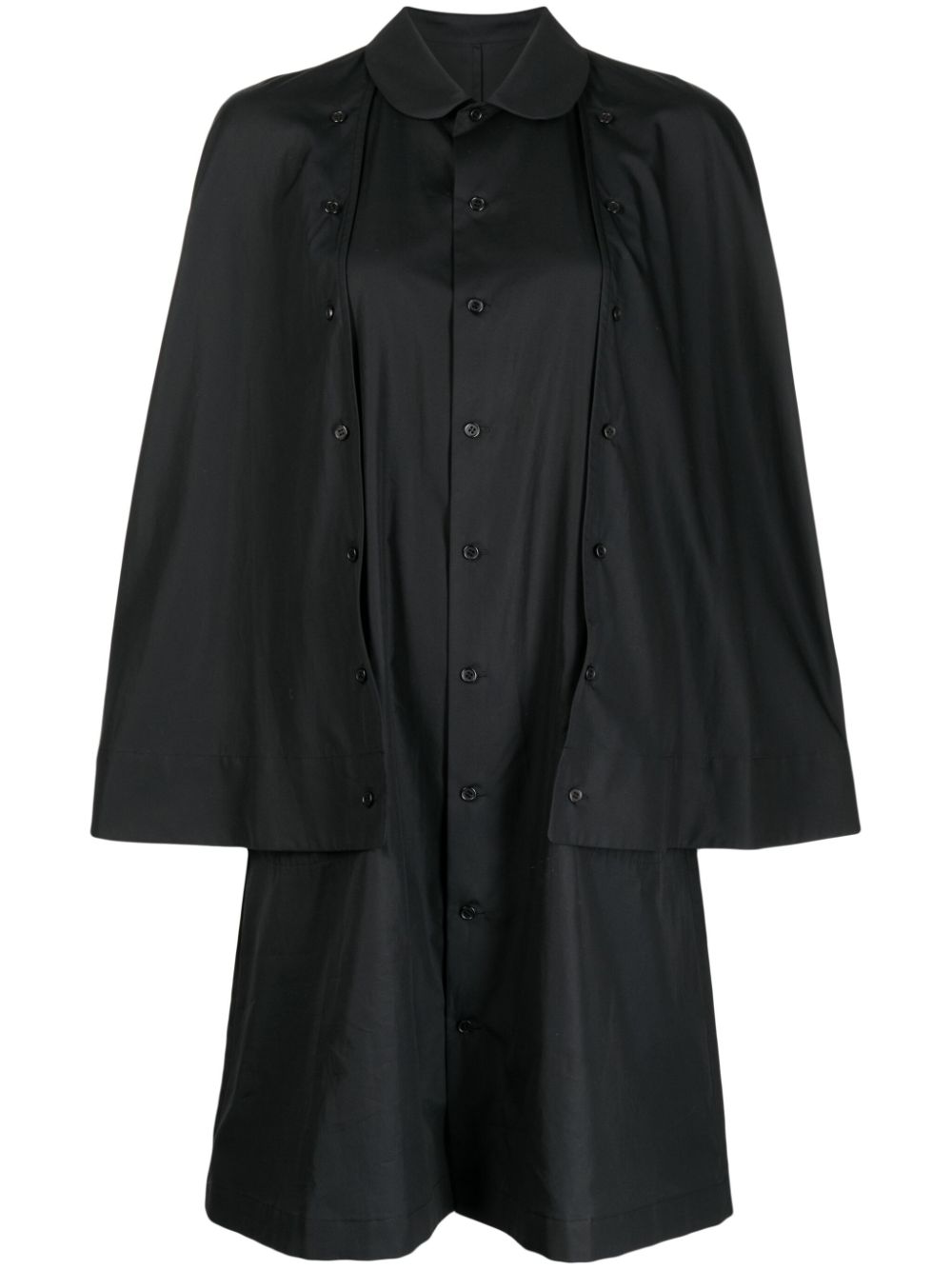 Noir Kei Ninomiya buttoned cotton shirt - Black von Noir Kei Ninomiya