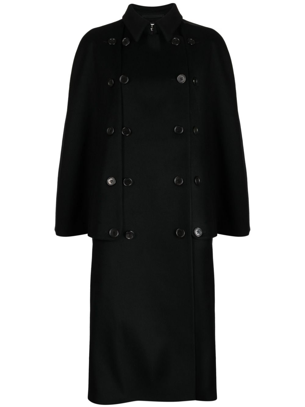 Noir Kei Ninomiya chain-detail double-breasted coat - Black von Noir Kei Ninomiya