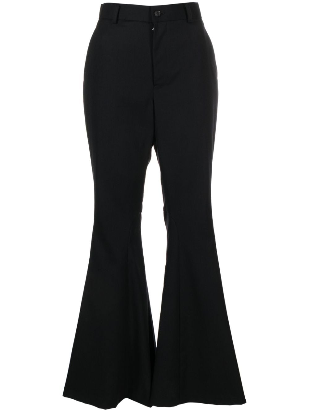 Noir Kei Ninomiya high-waist flared trousers - Black von Noir Kei Ninomiya