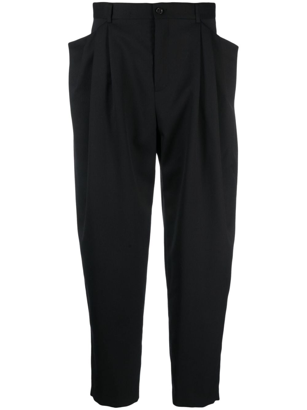 Noir Kei Ninomiya pleat-detailing tailored trousers - Black von Noir Kei Ninomiya
