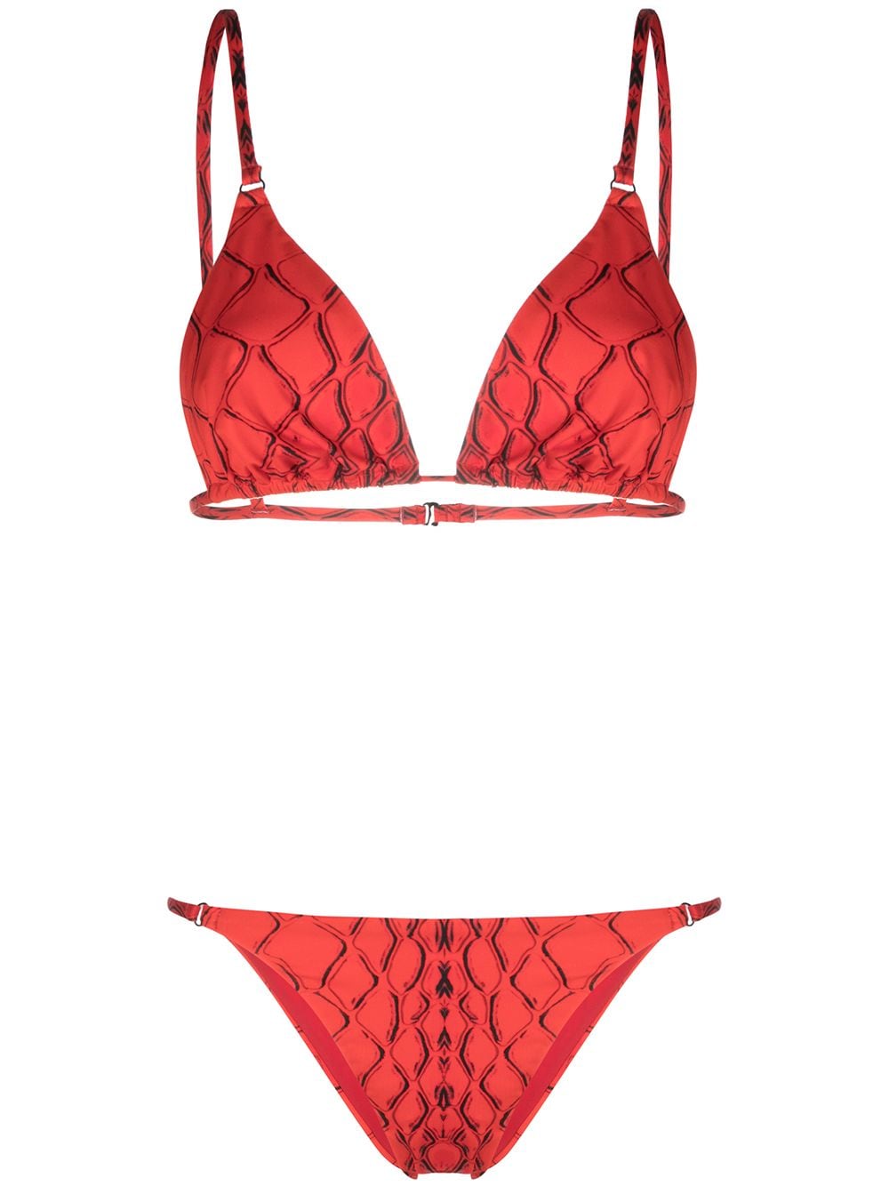 Noire Swimwear Snake Tanning bikini - Red von Noire Swimwear