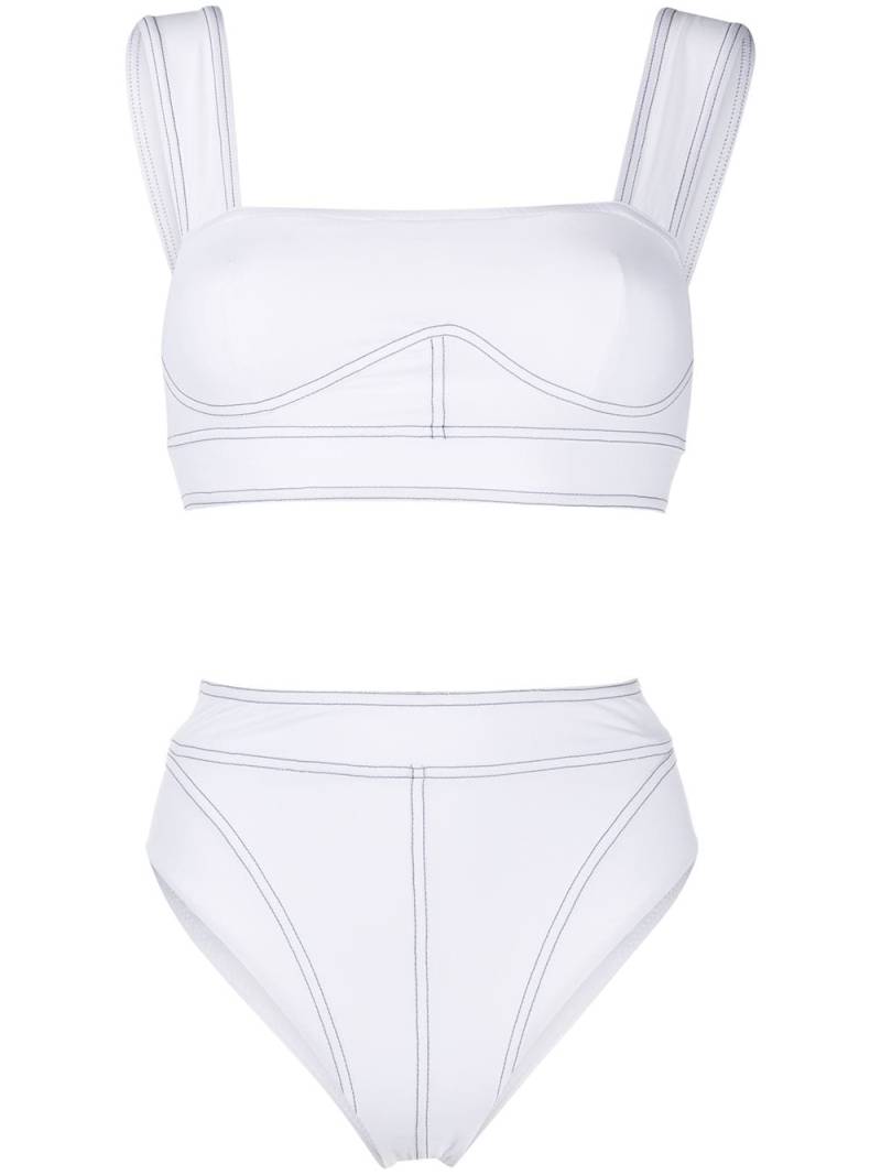 Noire Swimwear bralette two-piece bikini - White von Noire Swimwear