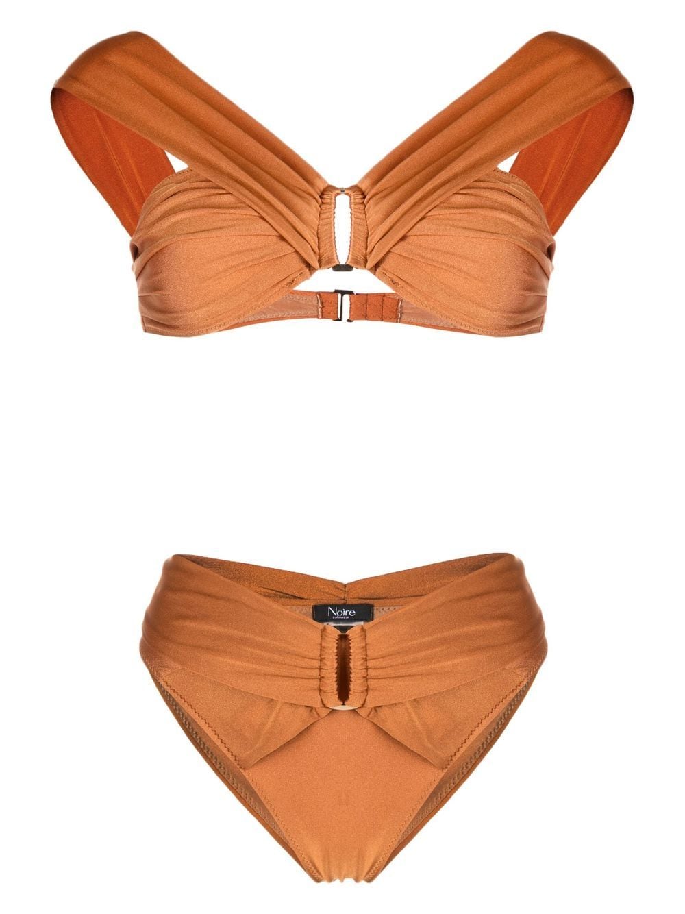Noire Swimwear buckle-detail bikini - Orange von Noire Swimwear