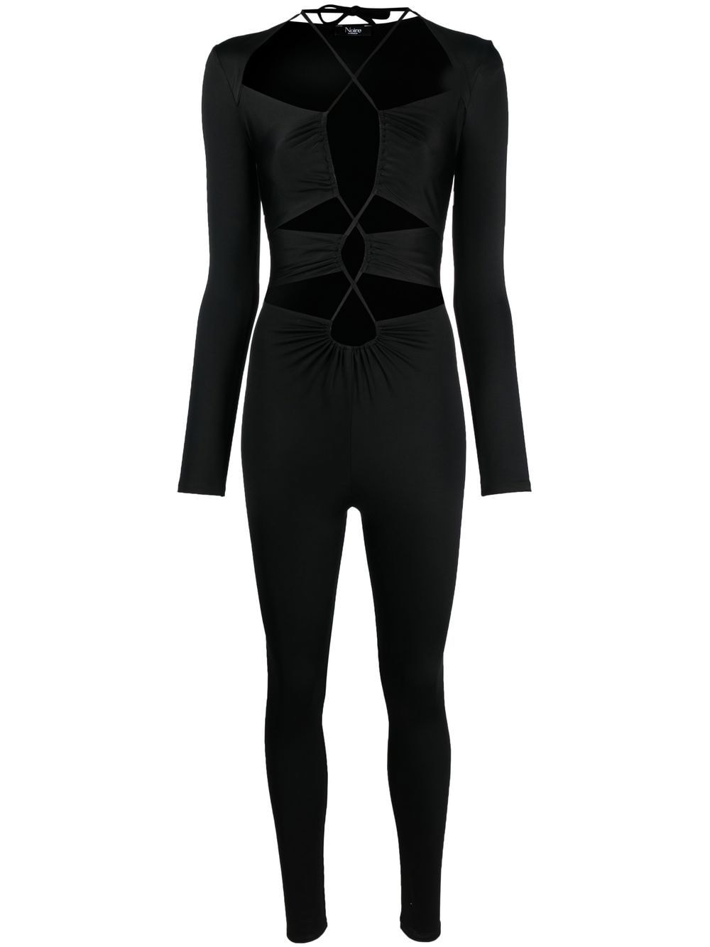 Noire Swimwear cut-out detailing jumpsuit - Black von Noire Swimwear