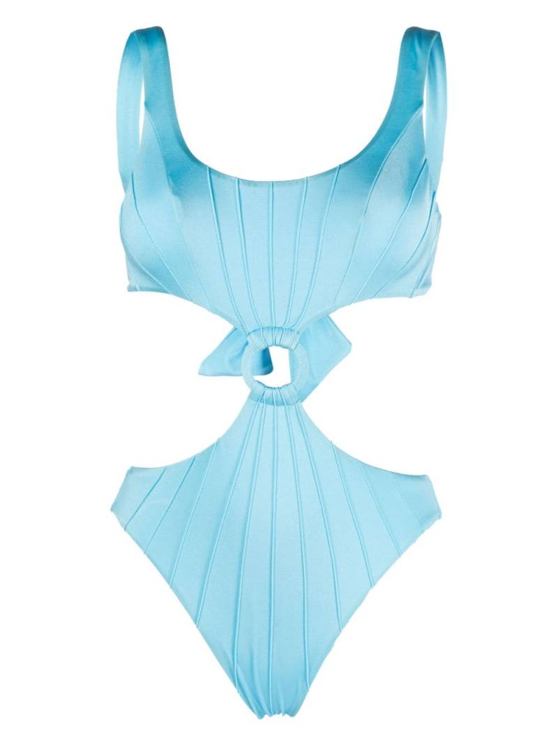 Noire Swimwear cut-out swimsuit - Blue von Noire Swimwear