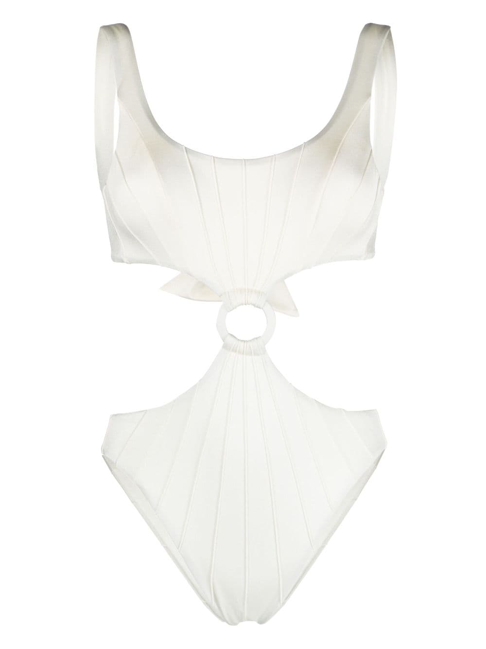 Noire Swimwear cut-out swimsuit - White von Noire Swimwear