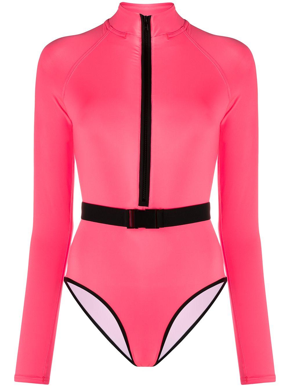 Noire Swimwear long-sleeve one-piece swimsuit - Pink von Noire Swimwear
