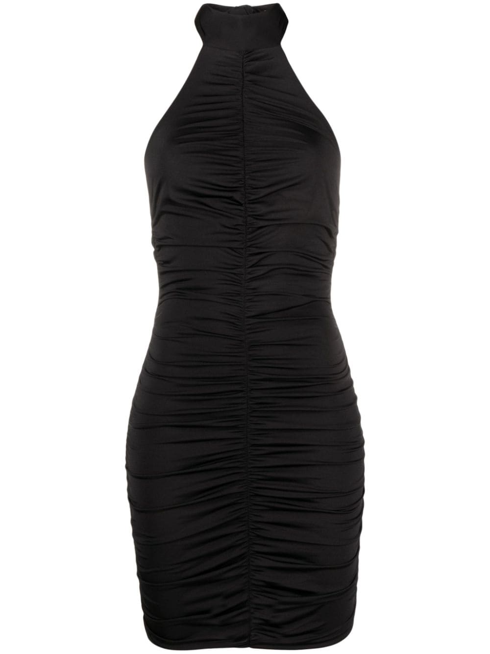 Noire Swimwear ruched halterneck minidress - Black von Noire Swimwear