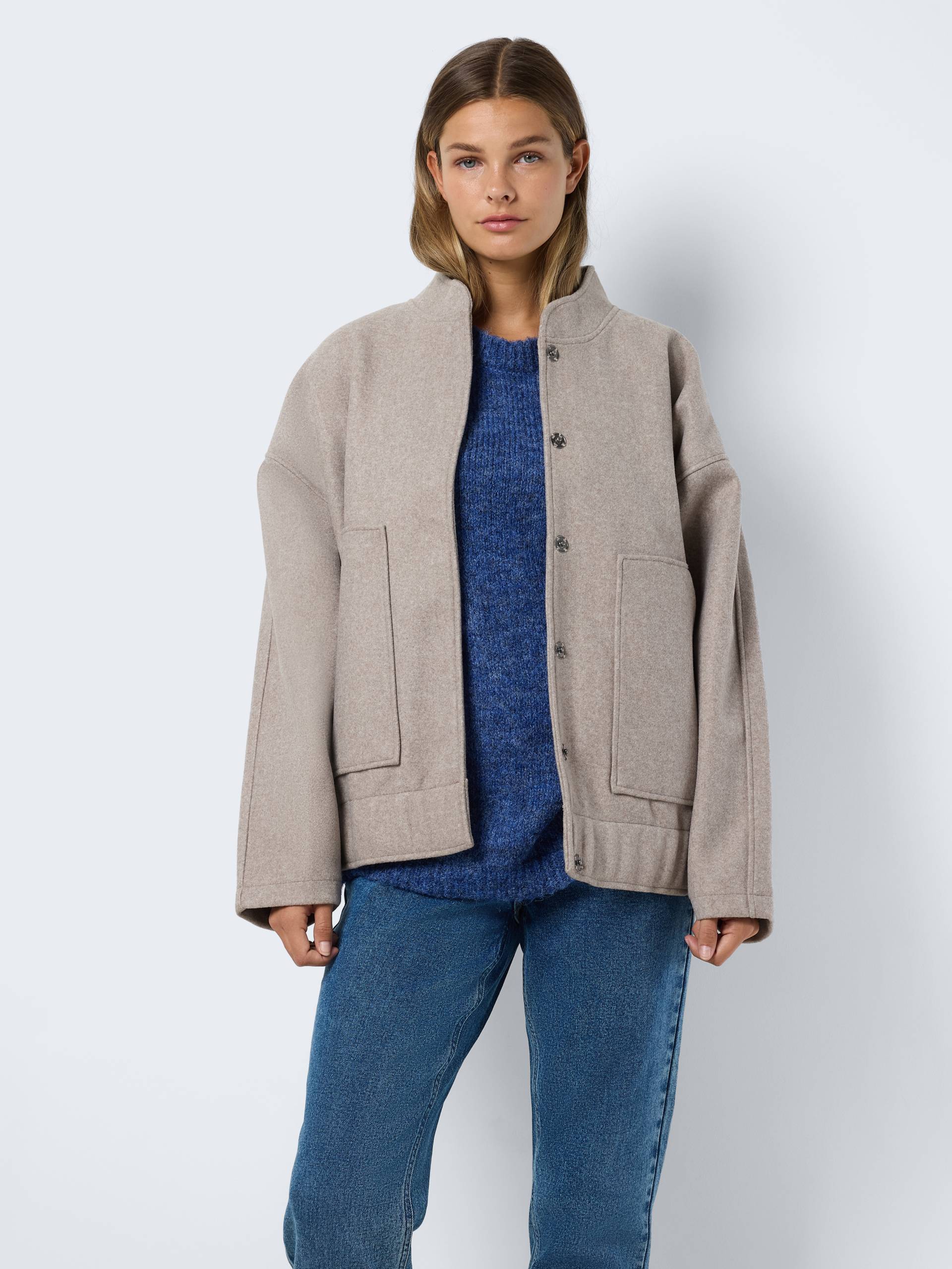 Noisy may Blusenjacke »NMHALSTON L/S BOMBER JACKET WVN NOOS« von Noisy may