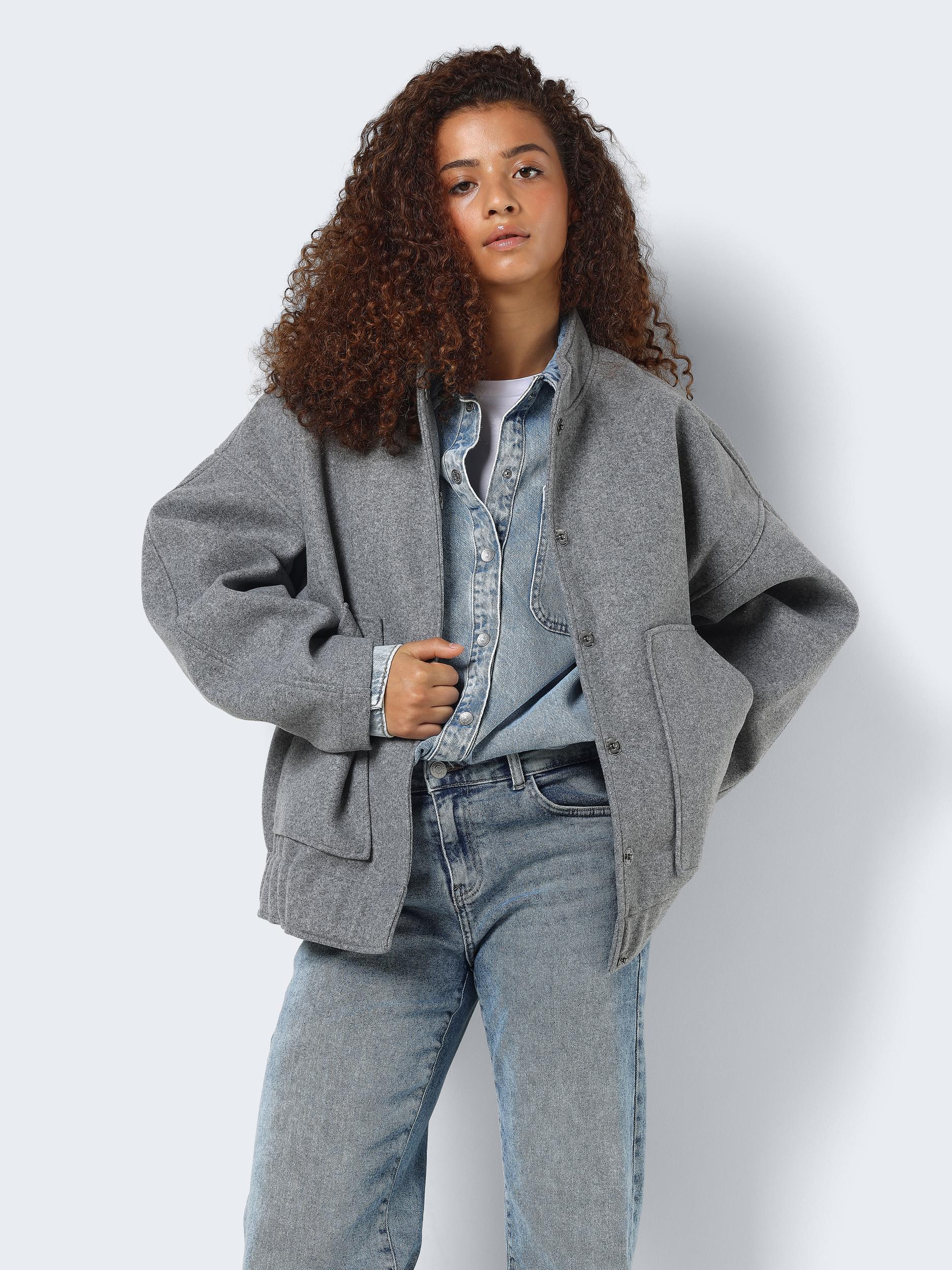 Noisy may Blusenjacke »NMHALSTON L/S BOMBER JACKET WVN NOOS« von Noisy may
