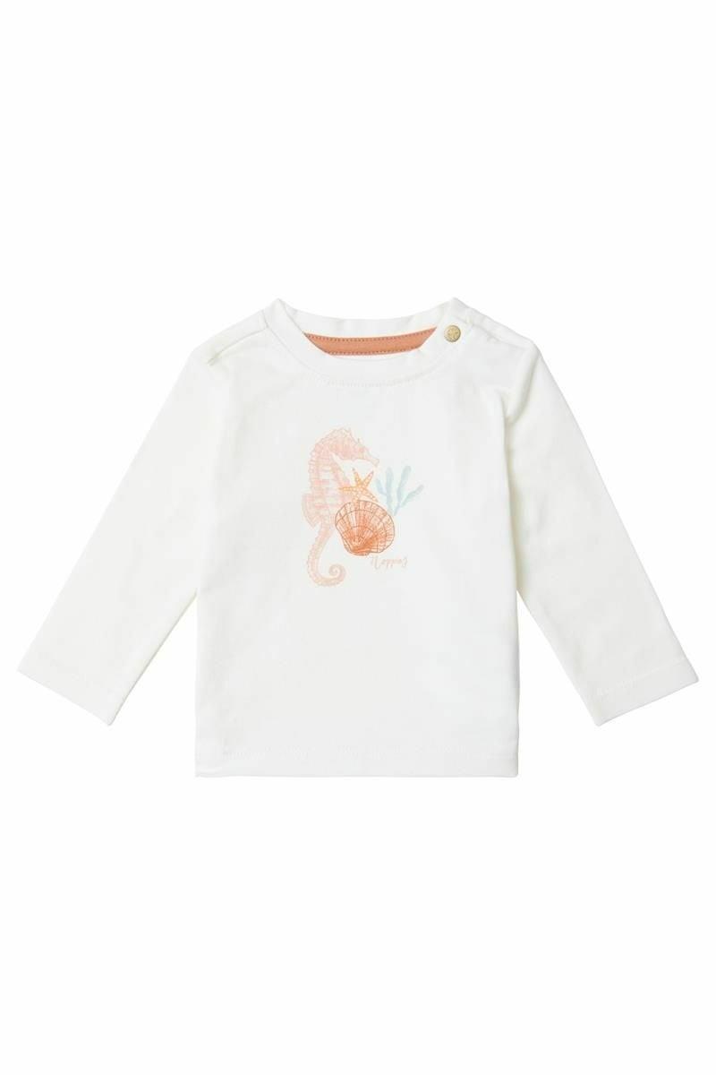 Baby Langarmshirt Caroline Unisex Weiss 74 von Noppies