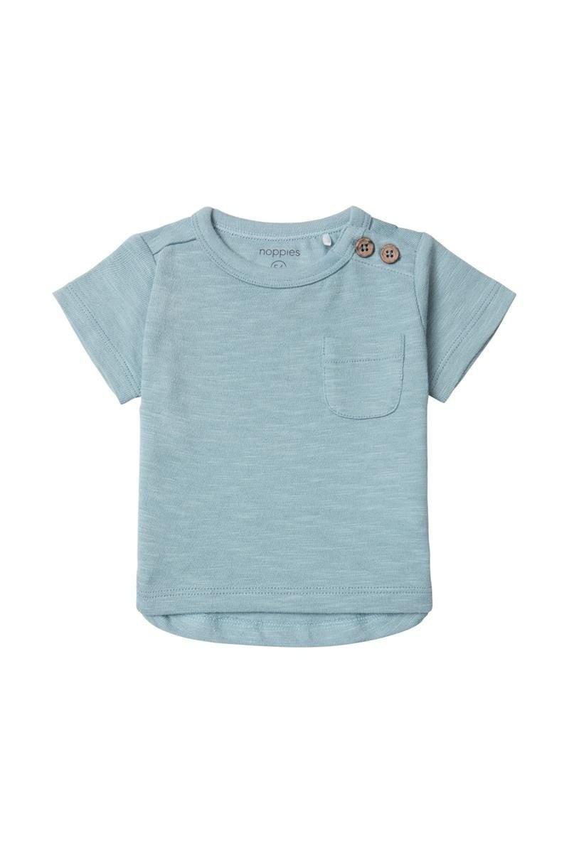 Baby T-shirt Bartlett Unisex Blau 68 von Noppies