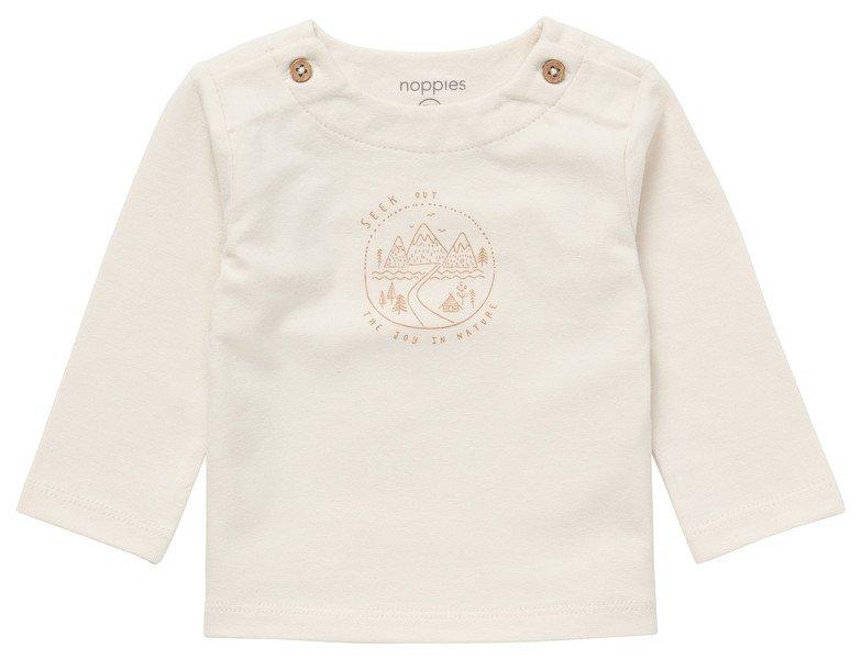 Baby Langarmshirt Jonesville Unisex Beige 68 von Noppies