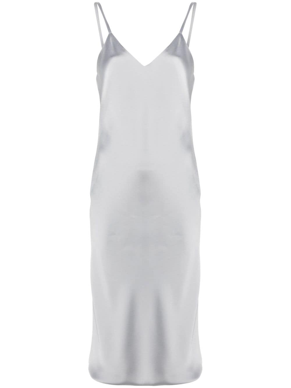 Norma Kamali bias-cut satin slip dress - Silver von Norma Kamali