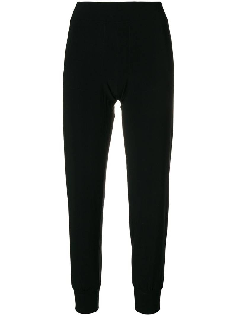 Norma Kamali cropped track pants - Black von Norma Kamali