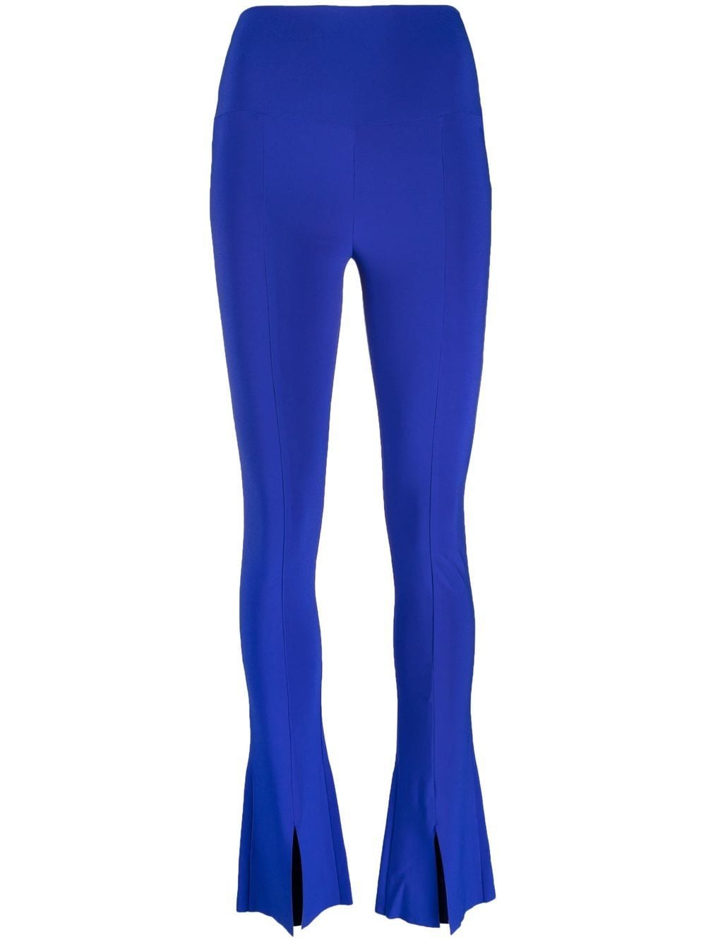 Norma Kamali high-waisted bootcut trousers - Blue von Norma Kamali