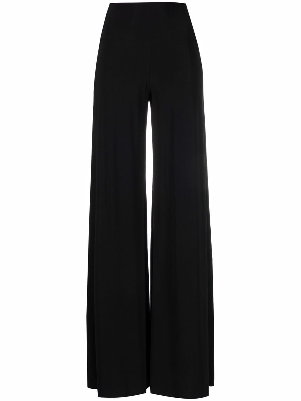 Norma Kamali high-waisted wide-leg trousers - Black von Norma Kamali