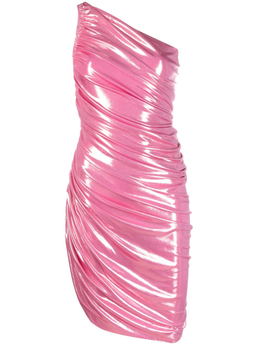 Norma Kamali one-shoulder metallic dress - Pink von Norma Kamali