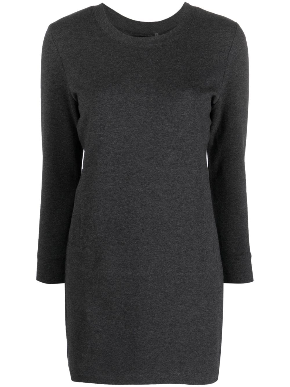 Norma Kamali round-neck stretch-cotton minidress - Grey von Norma Kamali