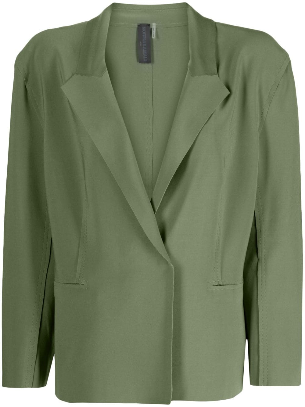 Norma Kamali single-breasted blazer - Green von Norma Kamali