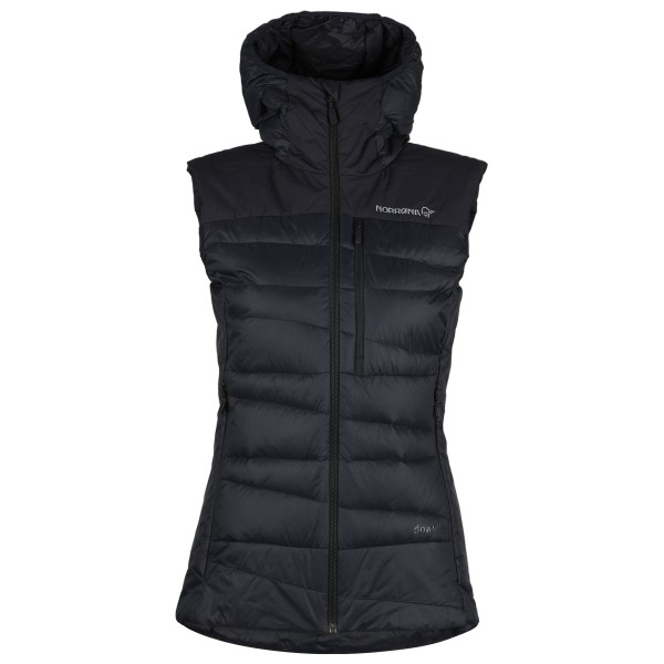 Norrøna - Women's Falketind Down750 Vest - Daunengilet Gr S schwarz/grau von Norrøna