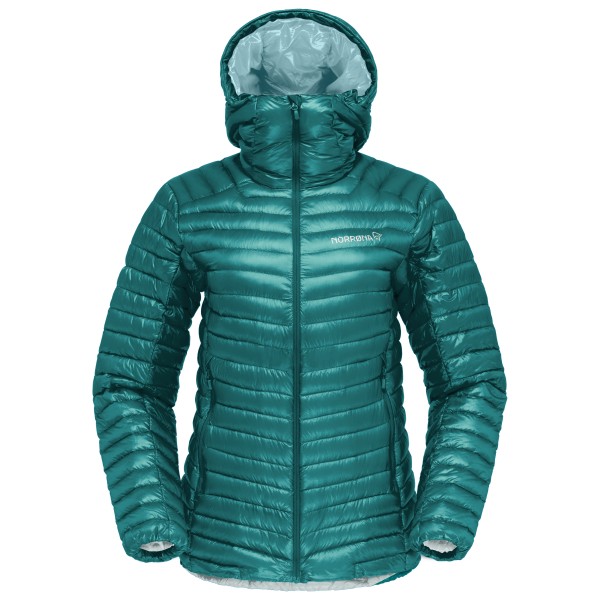 Norrøna - Women's Trollveggen Superlight Down850 Hood - Daunenjacke Gr M türkis von Norrøna