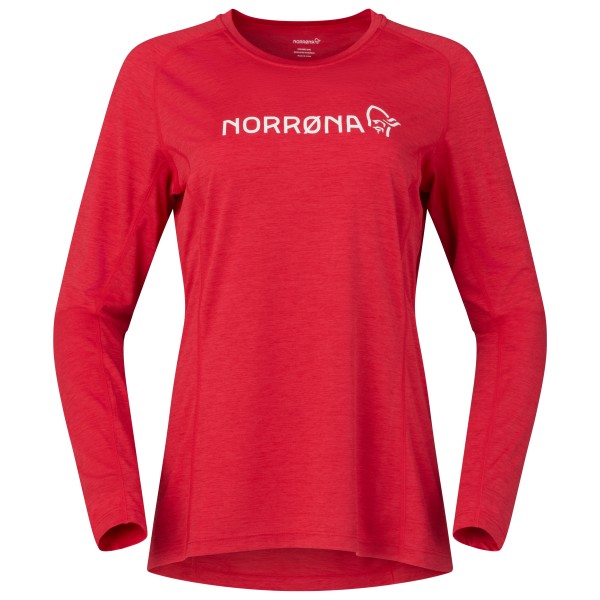 Norrøna - Women's Fjørå Equaliser Lightweight Long Sleeve - Velotrikot Gr S rot von Norrøna