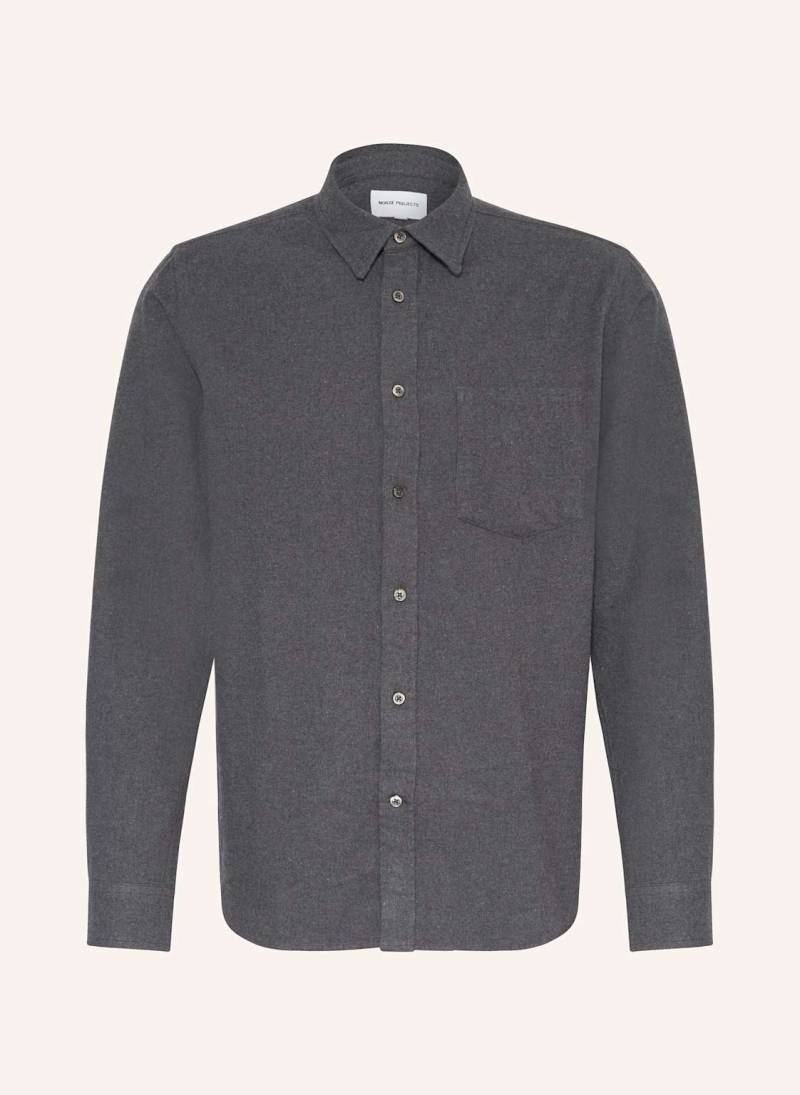 Norse Projects Flanellhemd Osvald Comfort Fit grau von Norse Projects