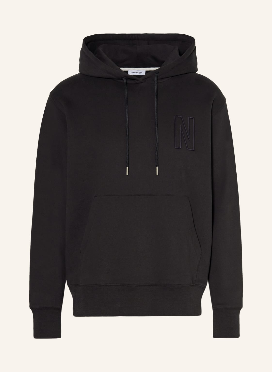 Norse Projects Hoodie Arne schwarz von Norse Projects