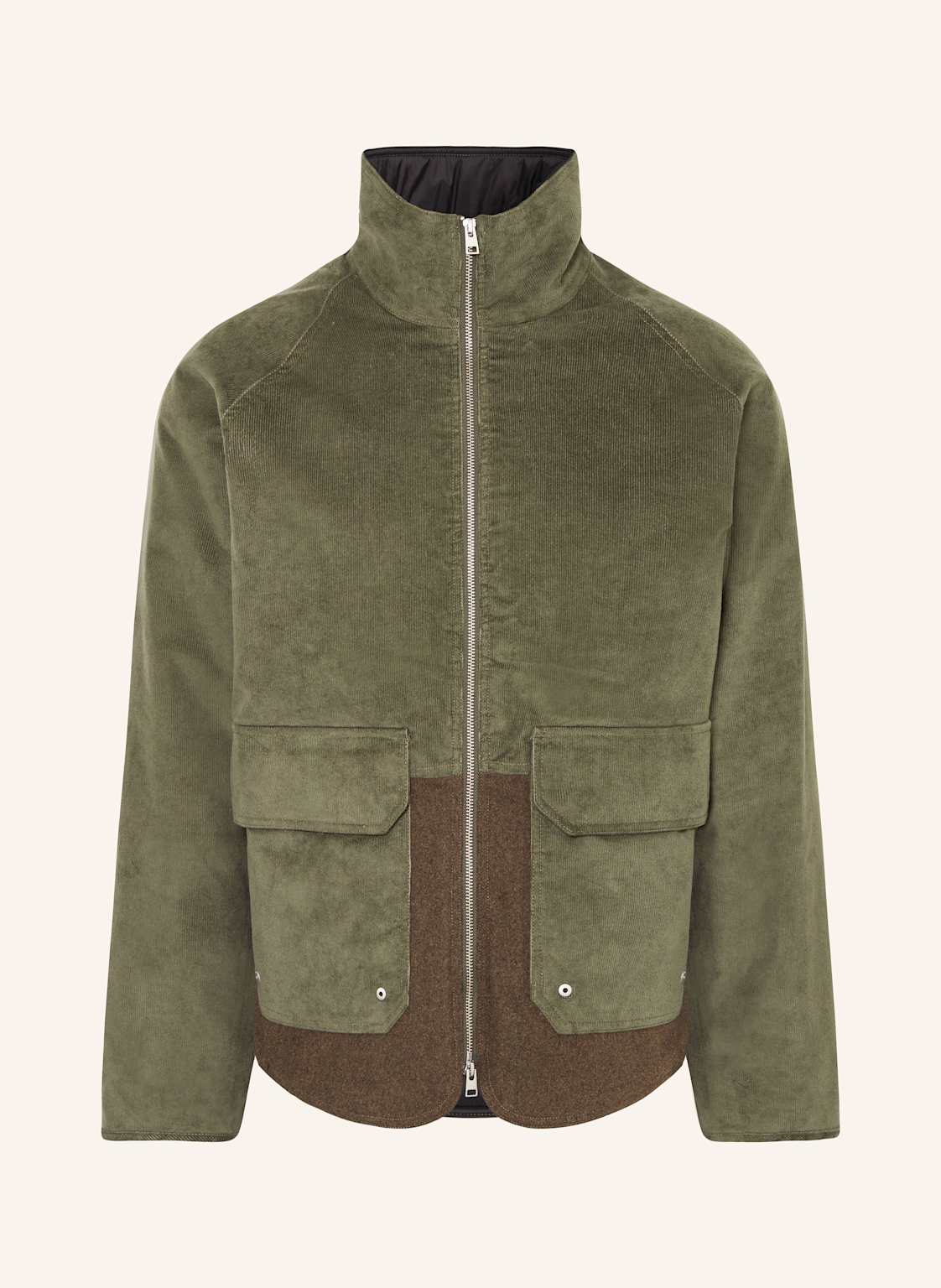 Norse Projects Jacke Hakon Im Materialmix gruen Norse Projects Jacke Hakon Im Materialmix gruen von Norse Projects