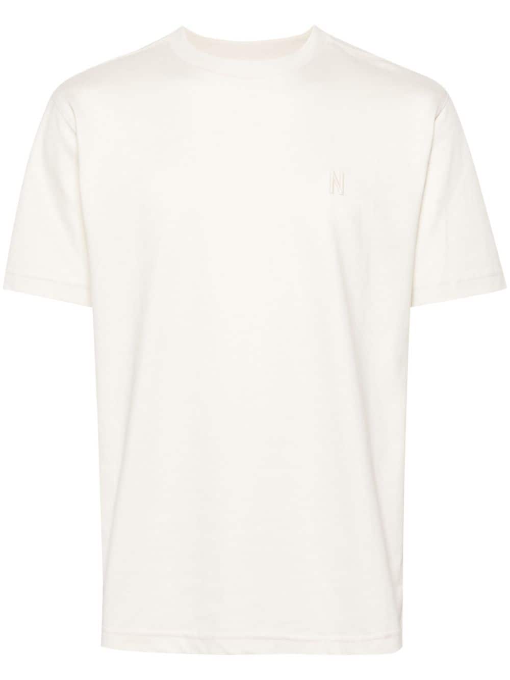 Norse Projects Johannes logo-embroidered T-shirt - White von Norse Projects