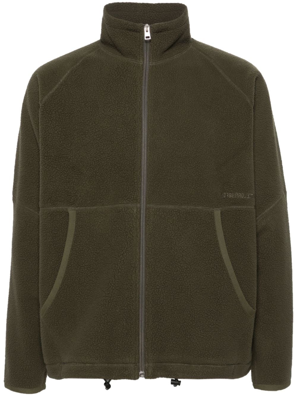 Norse Projects Tycho fleece zip-up jacket - Green von Norse Projects
