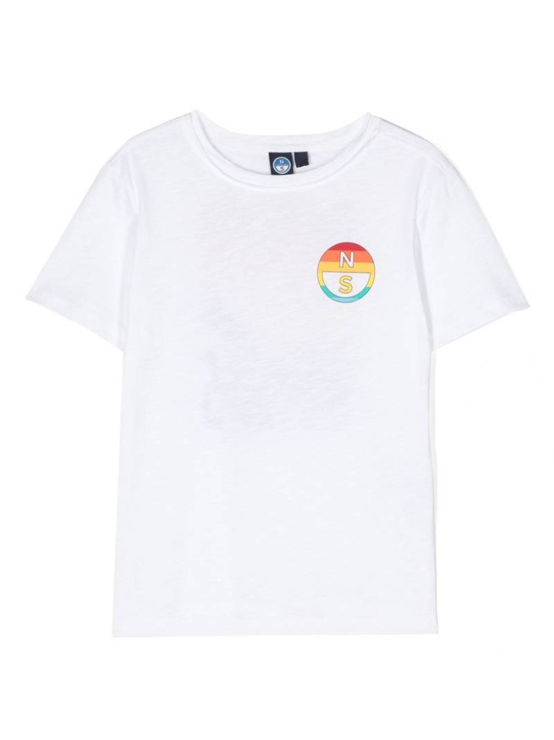North Sails Kids logo-print cotton T-shirt - White von North Sails Kids