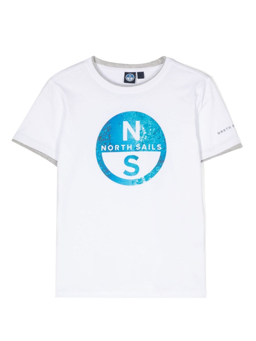 North Sails Kids logo-print cotton T-shirt - White von North Sails Kids