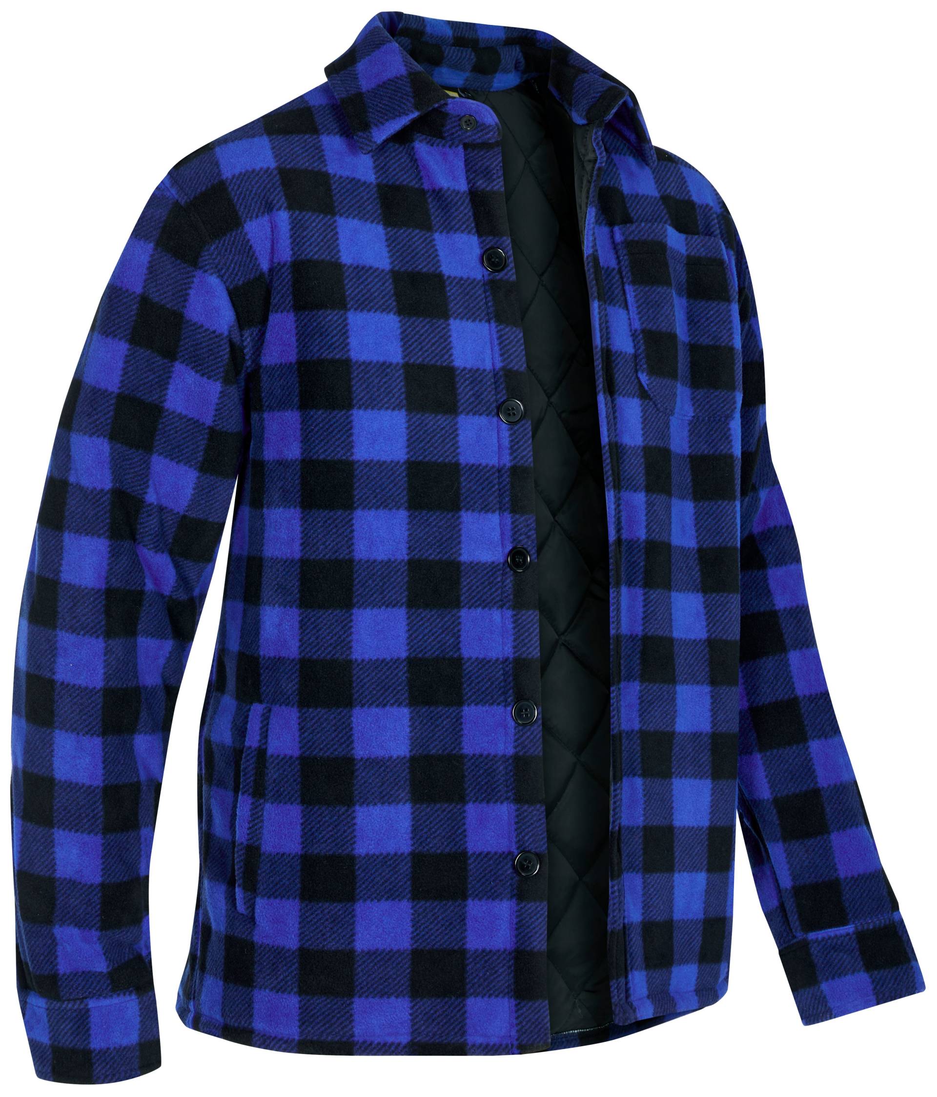 Northern Country Flanellhemd, (als Jacke offen oder Hemd zugeknöpft zu tragen), warm gefüttert, mit 5 Taschen, mit verlängertem Rücken, Flanellstoff von Northern Country