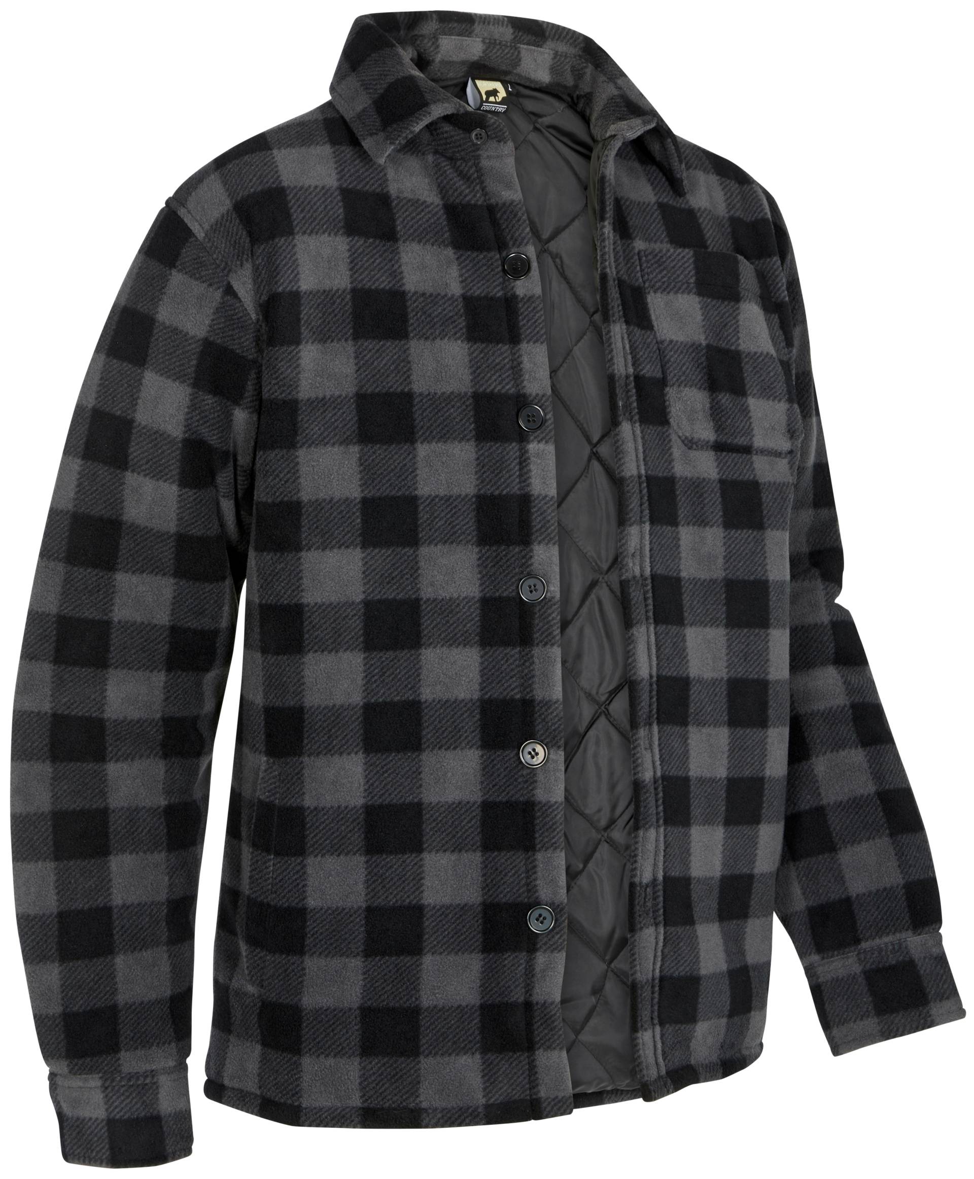Northern Country Flanellhemd, (als Jacke offen oder Hemd zugeknöpft zu tragen), warm gefüttert, mit 5 Taschen, mit verlängertem Rücken, Flanellstoff von Northern Country