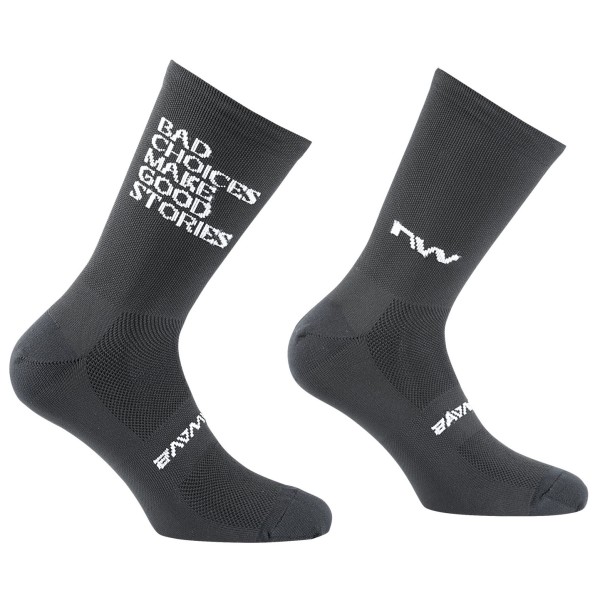 Northwave - Bad Choices Sock - Velosocken Gr L grau von Northwave