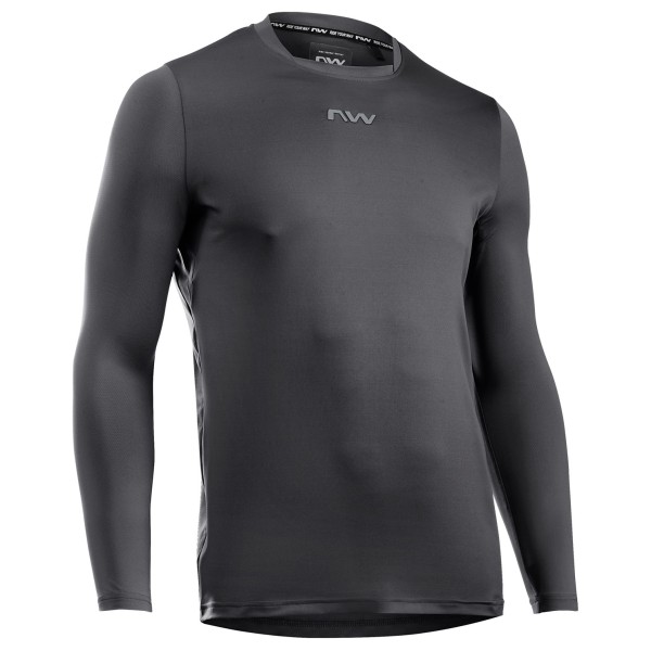Northwave - Bomb Jersey Long Sleeve - Velotrikot Gr L grau von Northwave