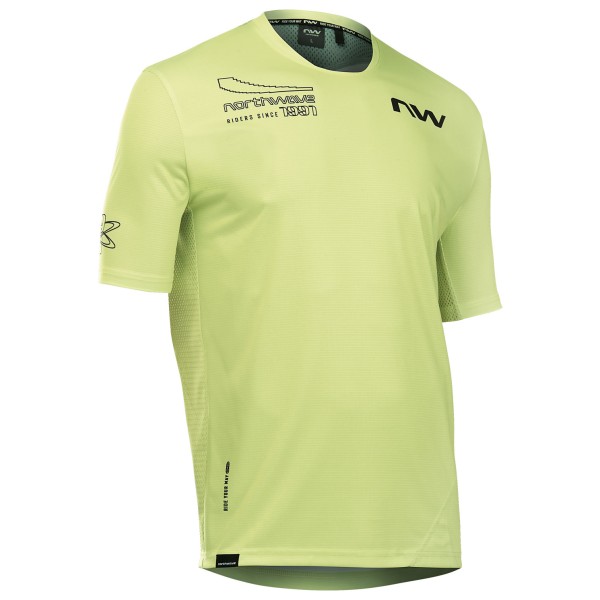 Northwave - Edge 2 Jersey Short Sleeve - Velotrikot Gr L gelb/grün von Northwave