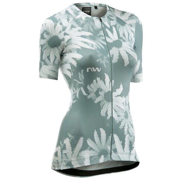 Northwave - Women's Blade Jersey Short Sleeve - Velotrikot Gr XL grau/türkis von Northwave