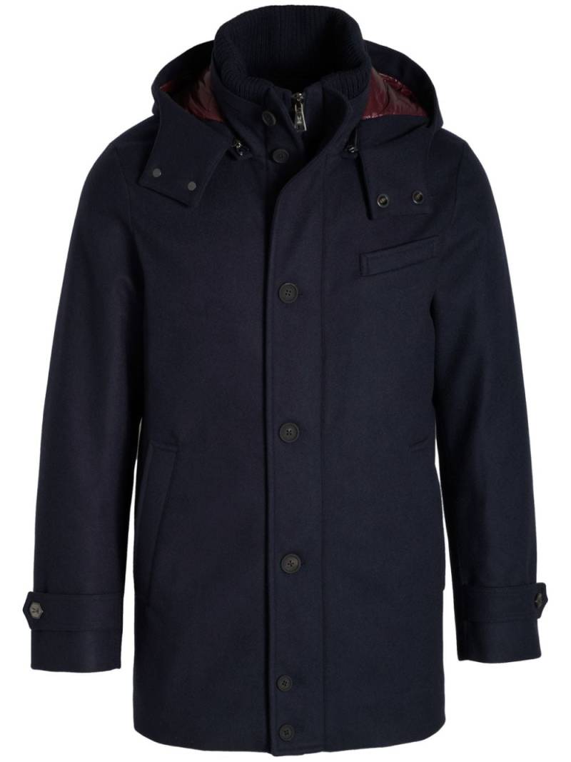 Norwegian Wool City Active hooded parka - Blue von Norwegian Wool