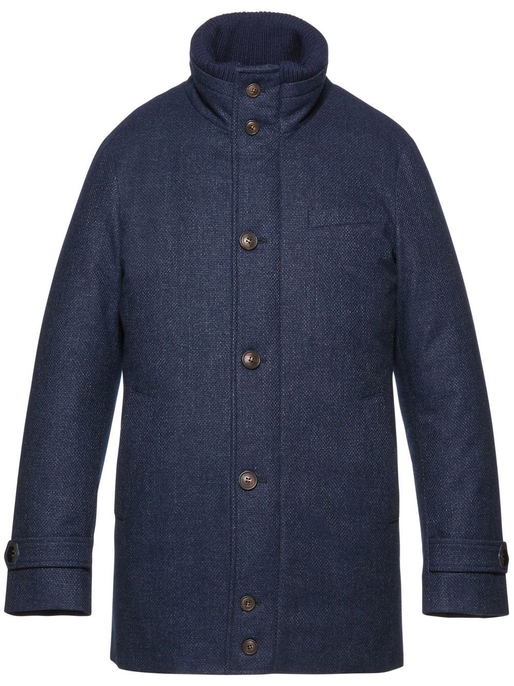 Norwegian Wool City Active single-breasted coat - Blue von Norwegian Wool